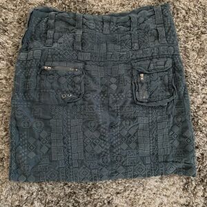 Johnny Was Cargo Embossed design Skirt